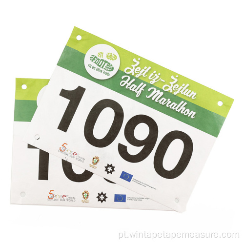 Número personalizado da maratona para atletas com design OEM